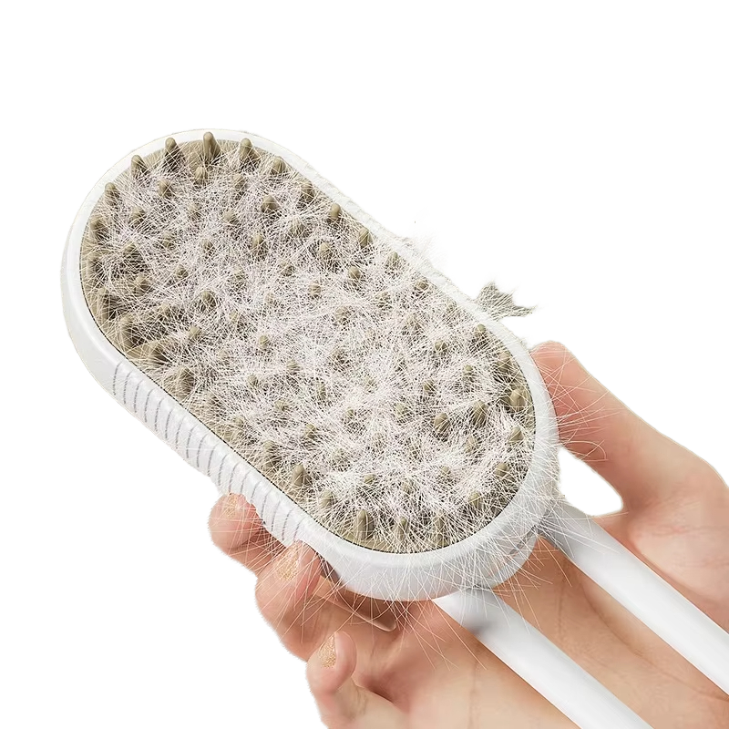 3-in-1 Electric Pet Brush – Steamy Grooming Comb for Dogs & Cats