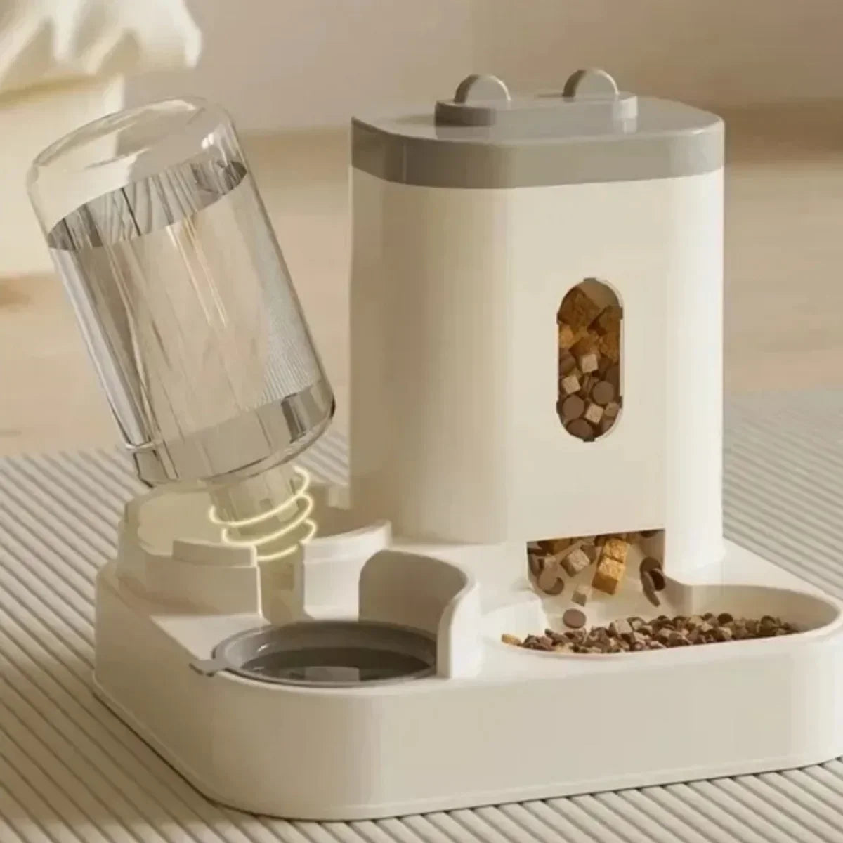 Automatic Pet Feeder with Water Dispenser – Large Capacity Food Storage Bowl for Dogs & Cats