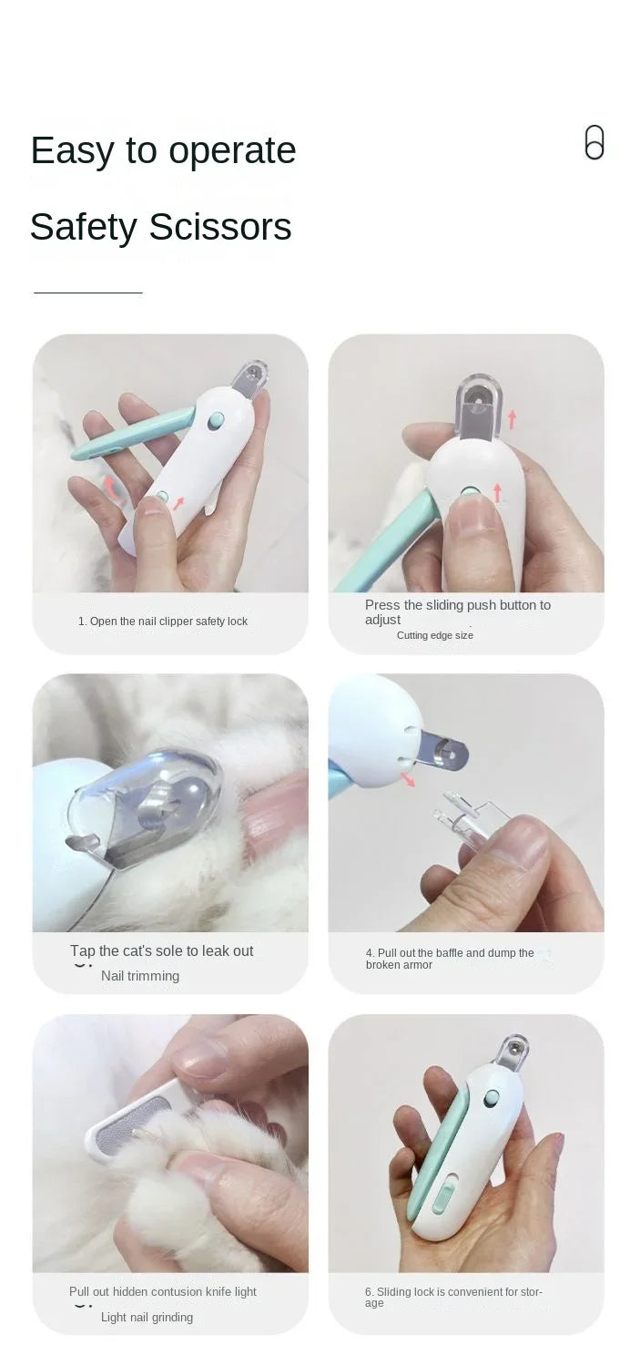 Professional Pet Nail Clippers – Safe Claw Trimmer for Dogs, Cats, Puppies & Kittens