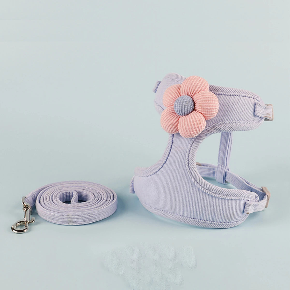 Adjustable Pet Harness & Leash Set β Breathable Walking Strap for Cats & Small Dogs