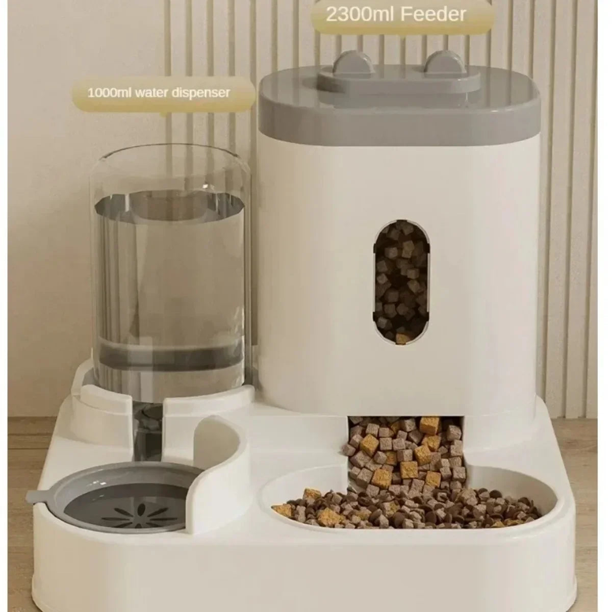 Automatic Pet Feeder with Water Dispenser – Large Capacity Food Storage Bowl for Dogs & Cats