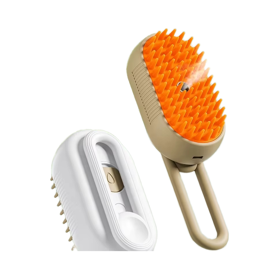 3-in-1 Electric Pet Brush – Steamy Grooming Comb for Dogs & Cats
