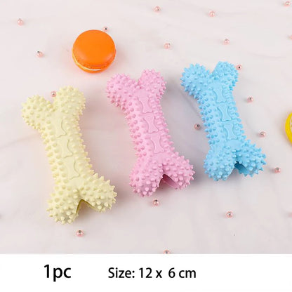 Durable Dog Chew Toy – TPR Knot Rope for Small Dogs, Training & Teeth Cleaning