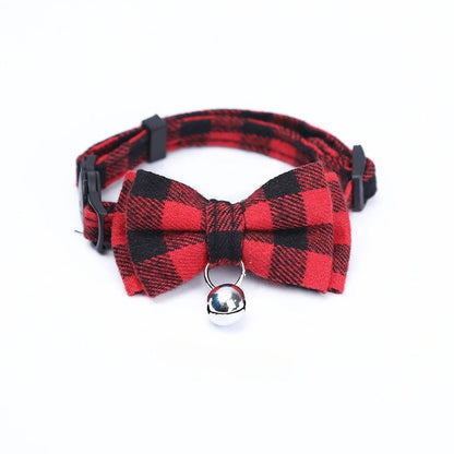 Cute Pet Collar with Bow & Bell – Adjustable Necklace for Cats, Kittens & Small Dogs
