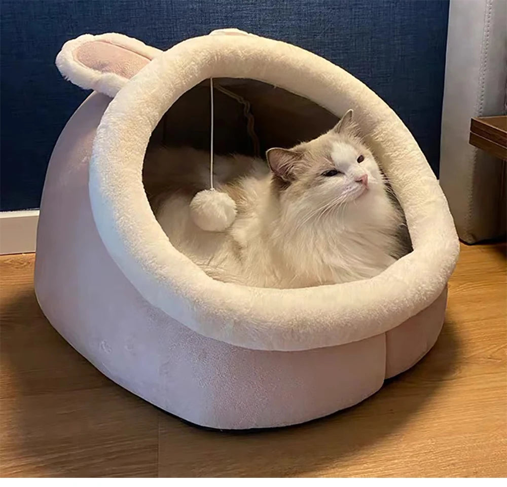 Washable Pet Bed – Soft Lounger Cushion & Warm Cat/Dog Mat for Winter