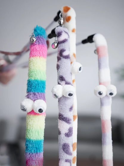 Cat Feather Teaser Wand – Interactive Play Rod Toy for Kittens & Cats