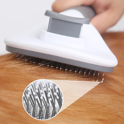 Stainless Steel Pet Hair Removal Comb – Grooming Brush for Dogs & Cats