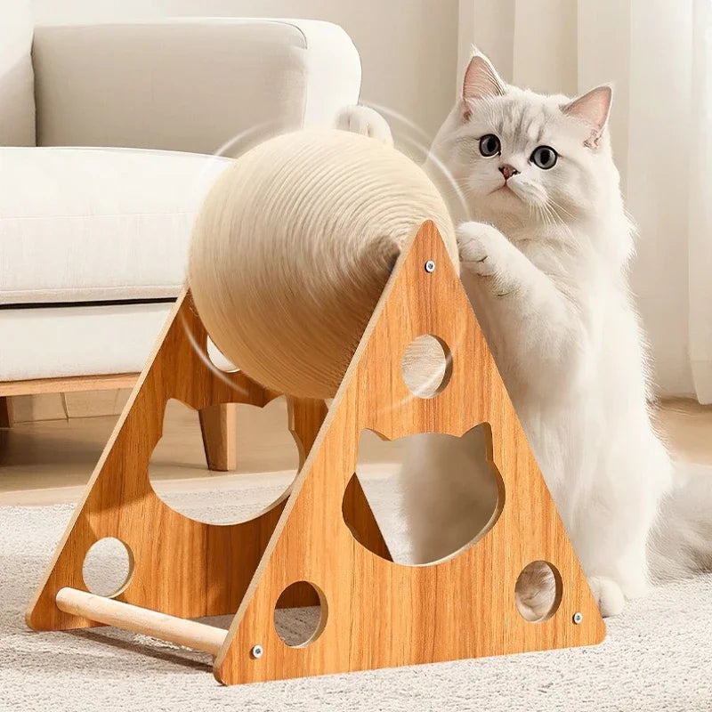 Cat Scratching Ball Toy – Durable Sisal Rope Paw Grinder for Kittens & Cats
