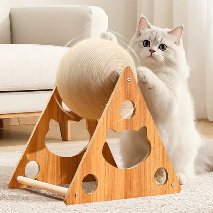 Cat Scratching Ball Toy – Durable Sisal Rope Paw Grinder for Kittens & Cats