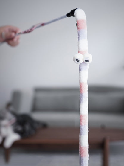 Cat Feather Teaser Wand – Interactive Play Rod Toy for Kittens & Cats