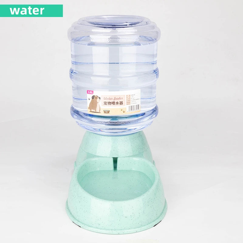 Large Capacity Pet Feeding Bowls with Automatic Water Dispenser – For Dogs & Cats