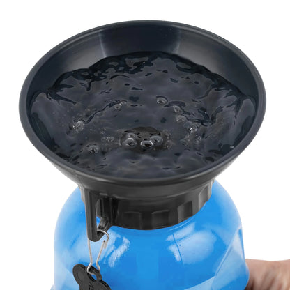 Portable Dog Water Bottle – Travel Dispenser with Bowl for Dogs, Cats & Kittens