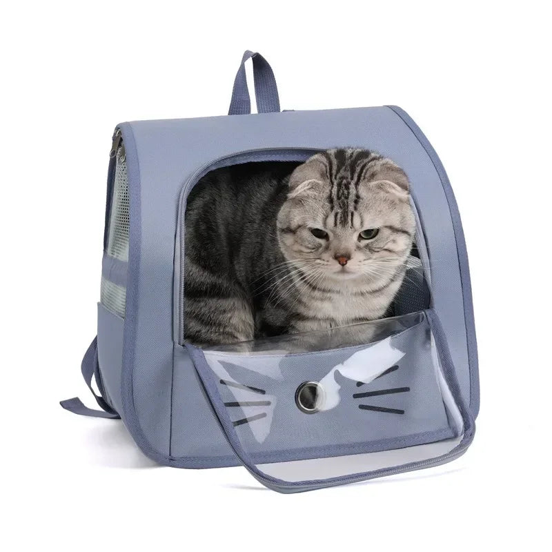 Pet Carrier Backpack – Breathable Travel Bag for Cats & Small Dogs