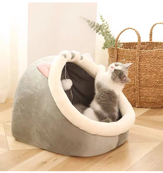 Washable Pet Bed – Soft Lounger Cushion & Warm Cat/Dog Mat for Winter