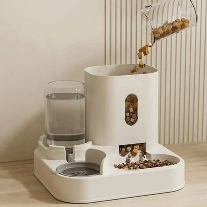 Automatic Pet Feeder with Water Dispenser – Large Capacity Food Storage Bowl for Dogs & Cats
