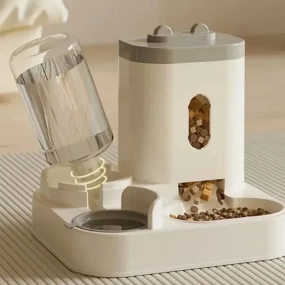 Automatic Pet Feeder with Water Dispenser – Large Capacity Food Storage Bowl for Dogs & Cats