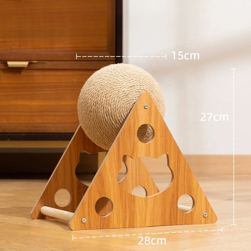 Cat Scratching Ball Toy – Durable Sisal Rope Paw Grinder for Kittens & Cats