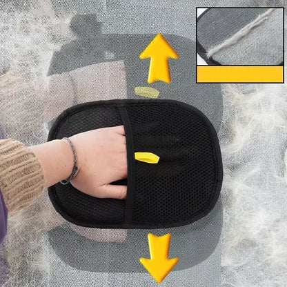 Reusable Pet Grooming Gloves – Electrostatic Hair Removal Mitts for Dogs & Cats
