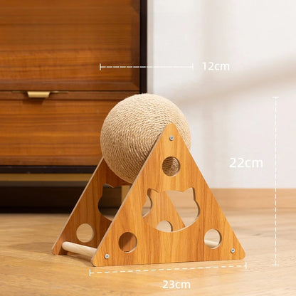 Cat Scratching Ball Toy – Durable Sisal Rope Paw Grinder for Kittens & Cats