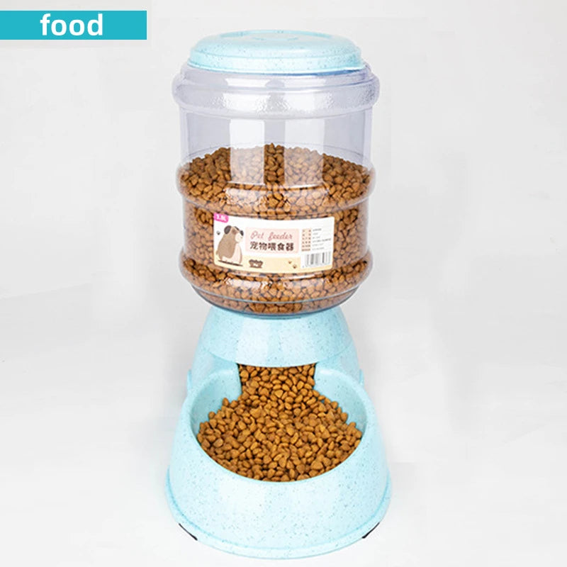 Large Capacity Pet Feeding Bowls with Automatic Water Dispenser – For Dogs & Cats