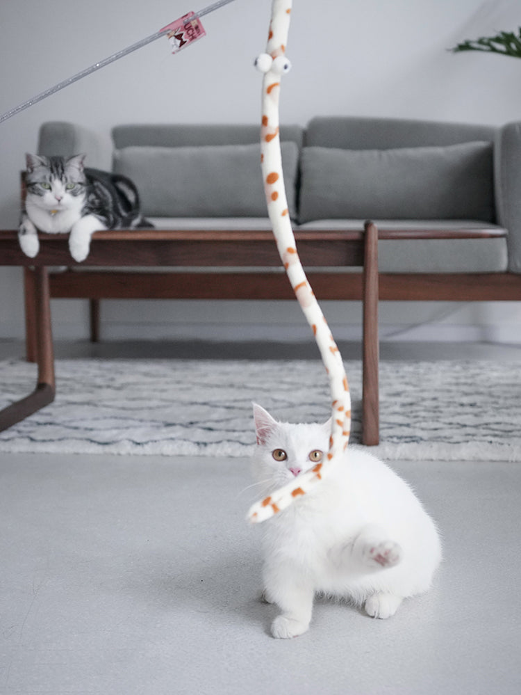Cat Feather Teaser Wand – Interactive Play Rod Toy for Kittens & Cats