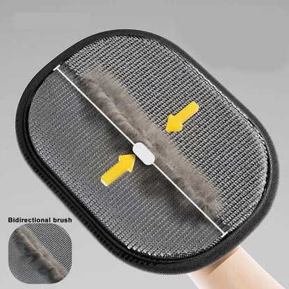 Reusable Pet Grooming Gloves – Electrostatic Hair Removal Mitts for Dogs & Cats