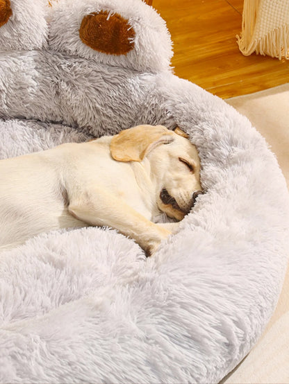 Fluffy Dog & Cat Bed – Soft Pet Sofa, Kennel Mat, and Blanket Basket
