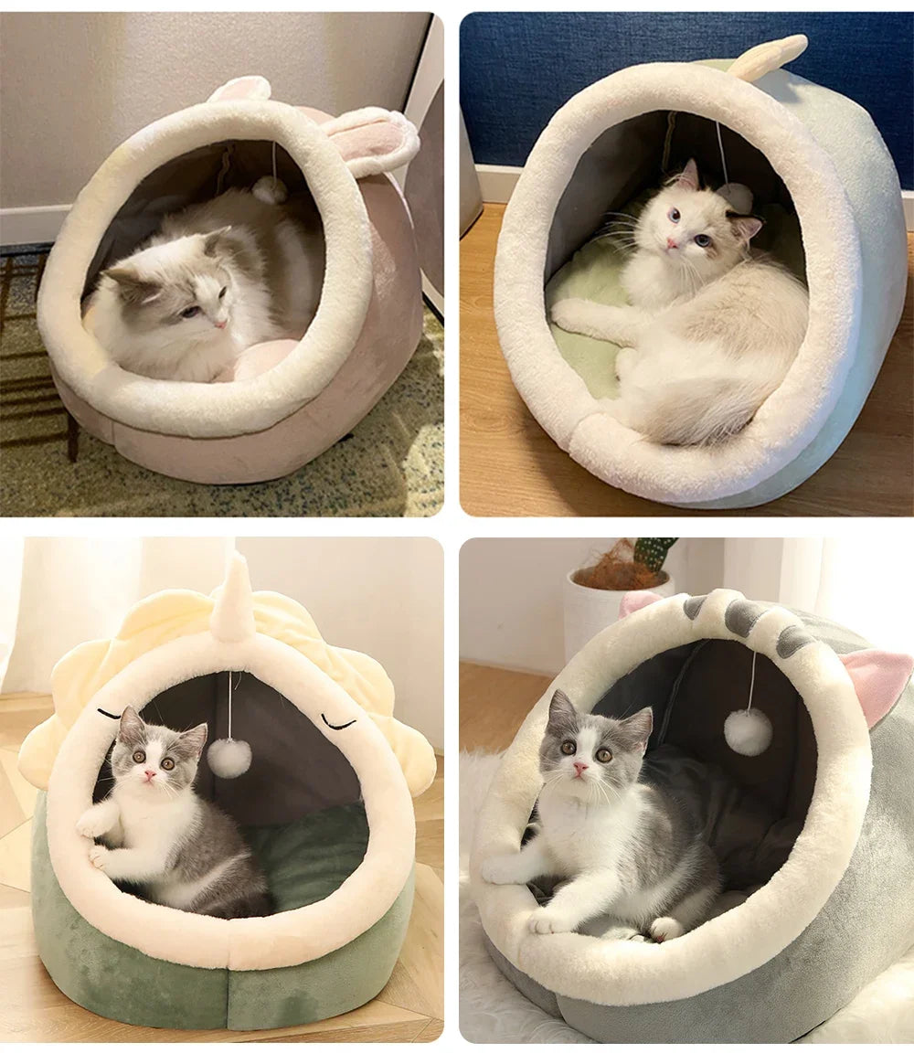 Washable Pet Bed – Soft Lounger Cushion & Warm Cat/Dog Mat for Winter