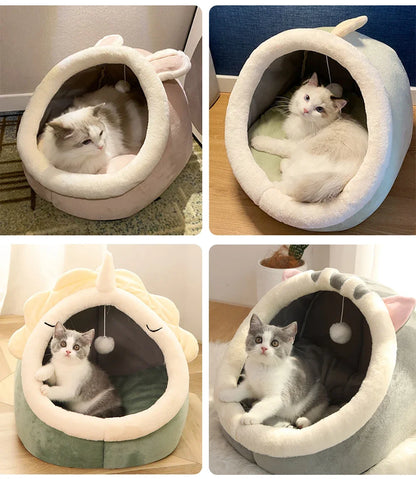 Washable Pet Bed – Soft Lounger Cushion & Warm Cat/Dog Mat for Winter