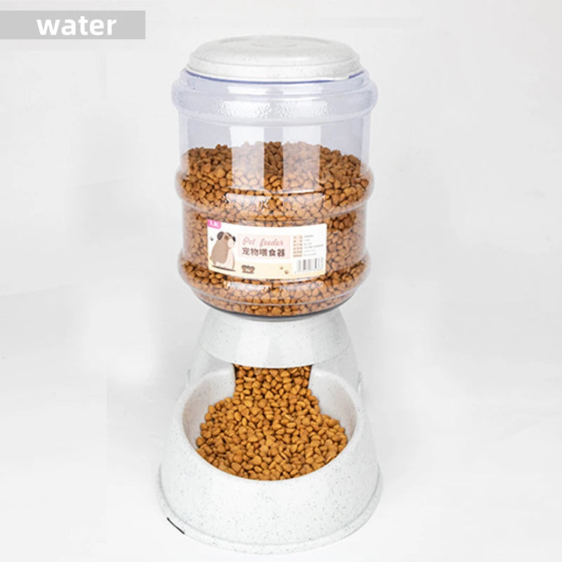 Large Capacity Pet Feeding Bowls with Automatic Water Dispenser – For Dogs & Cats