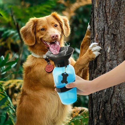 Portable Dog Water Bottle – Travel Dispenser with Bowl for Dogs, Cats & Kittens