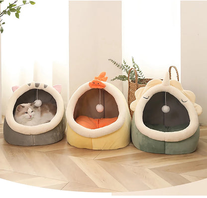 Washable Pet Bed – Soft Lounger Cushion & Warm Cat/Dog Mat for Winter