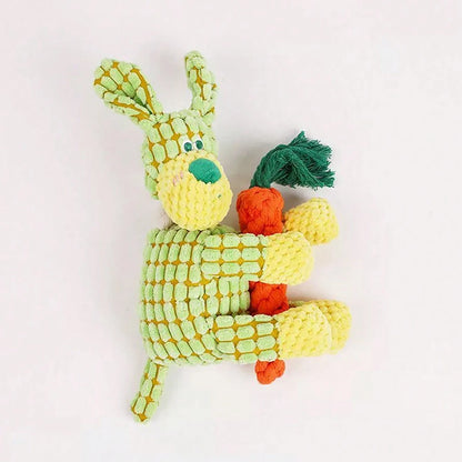 Cute Donkey Plush Toy – Squeaky Chewable Toy for Puppies & Dogs