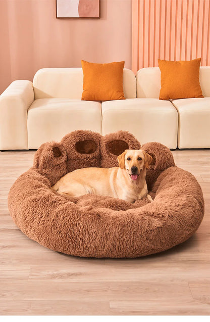 Fluffy Dog & Cat Bed – Soft Pet Sofa, Kennel Mat, and Blanket Basket
