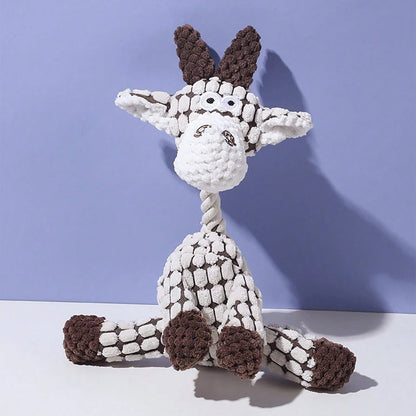 Cute Donkey Plush Toy – Squeaky Chewable Toy for Puppies & Dogs