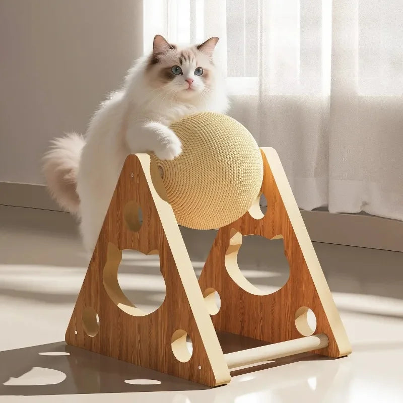 Cat Scratching Ball Toy – Durable Sisal Rope Paw Grinder for Kittens & Cats