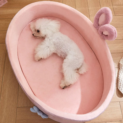 Soft Pet Bed – Detachable & Washable Sleeping Mat for Dogs and Cats