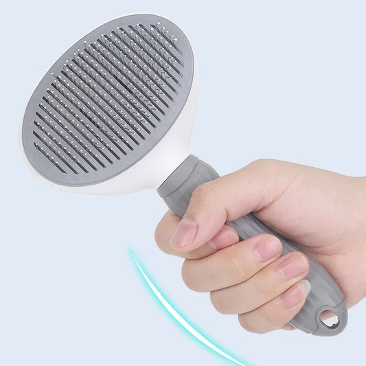 Stainless Steel Pet Hair Removal Comb – Grooming Brush for Dogs & Cats