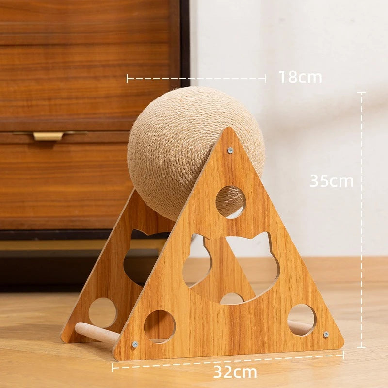 Cat Scratching Ball Toy – Durable Sisal Rope Paw Grinder for Kittens & Cats