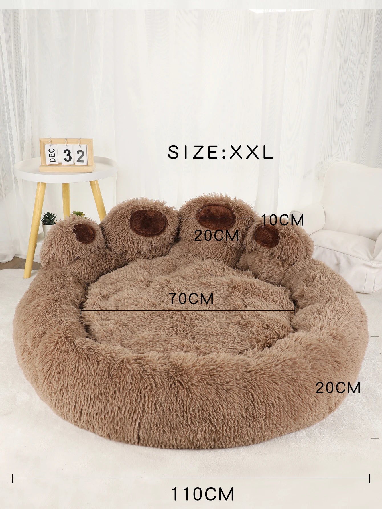Fluffy Dog & Cat Bed – Soft Pet Sofa, Kennel Mat, and Blanket Basket