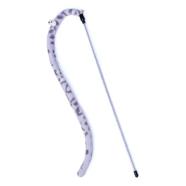 Cat Feather Teaser Wand – Interactive Play Rod Toy for Kittens & Cats