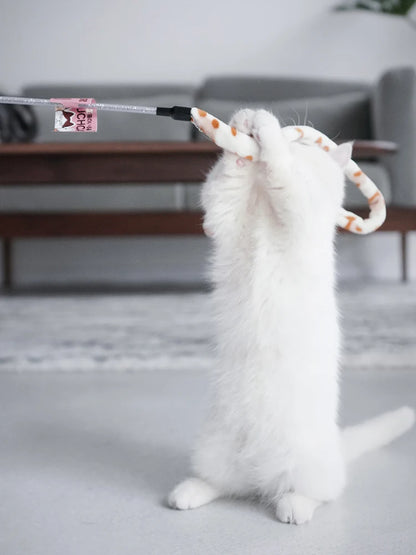 Cat Feather Teaser Wand – Interactive Play Rod Toy for Kittens & Cats