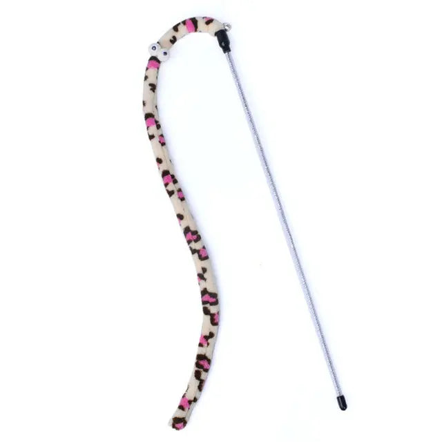 Cat Feather Teaser Wand – Interactive Play Rod Toy for Kittens & Cats