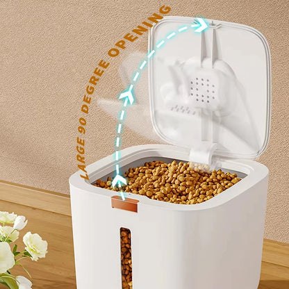 Pet Food Storage Barrel – Large Capacity Sealed Container for Dog & Cat Food