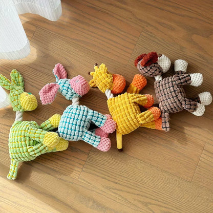 Cute Donkey Plush Toy – Squeaky Chewable Toy for Puppies & Dogs