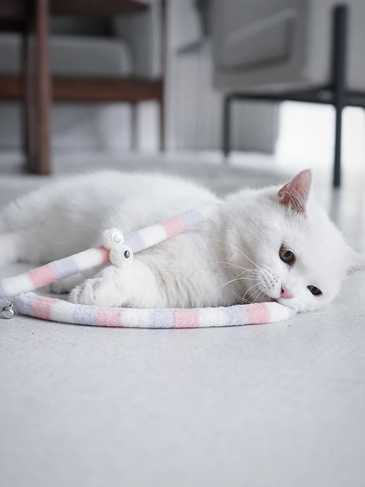 Cat Feather Teaser Wand – Interactive Play Rod Toy for Kittens & Cats
