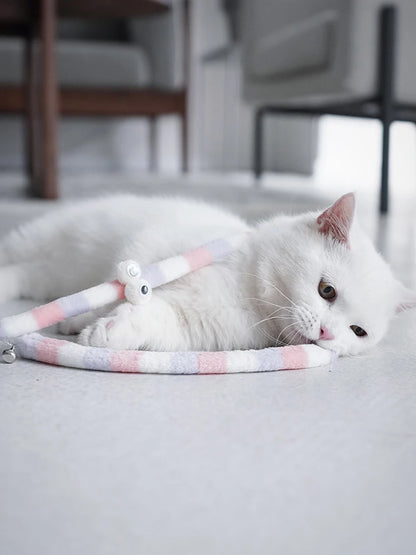 Cat Feather Teaser Wand – Interactive Play Rod Toy for Kittens & Cats