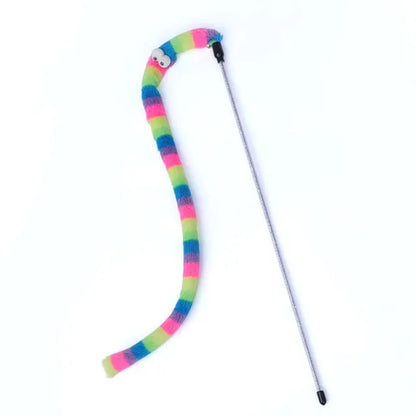Cat Feather Teaser Wand – Interactive Play Rod Toy for Kittens & Cats