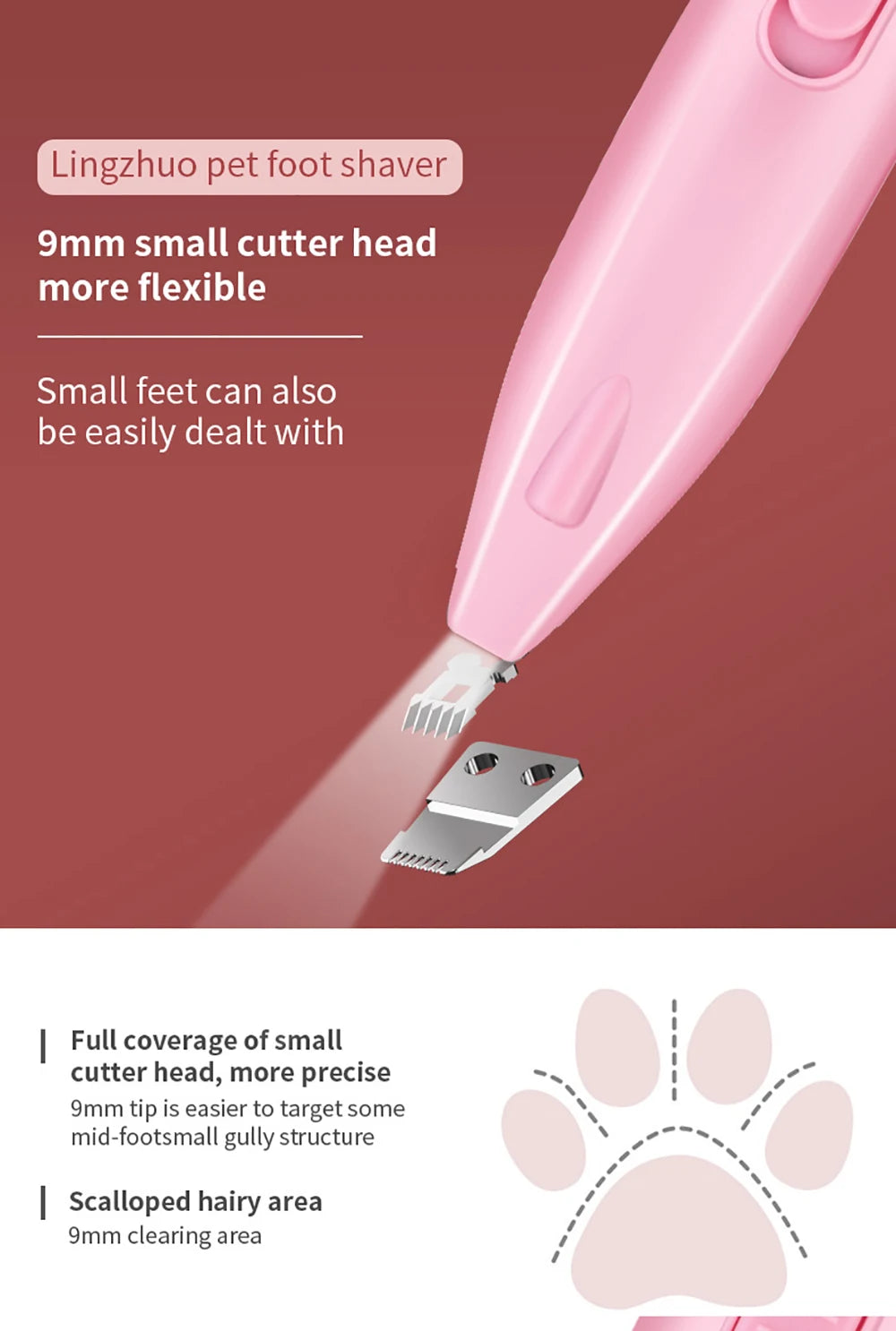 Electric Pet Hair Trimmer – Professional Grooming Cutter for Dogs & Cats