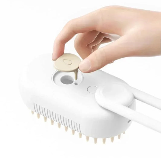 3-in-1 Electric Pet Brush – Steamy Grooming Comb for Dogs & Cats